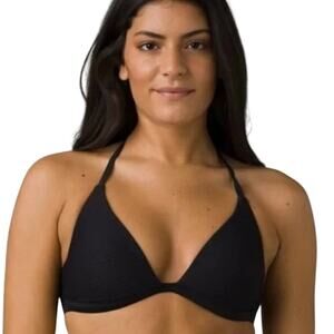 New prAna Black Lexie Bikini Swim Top-Medium